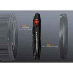 Filtr K&F Concept Nano-X MRC CPL & Fader ND2-32 & Black Mist 1/4 - 62 mm